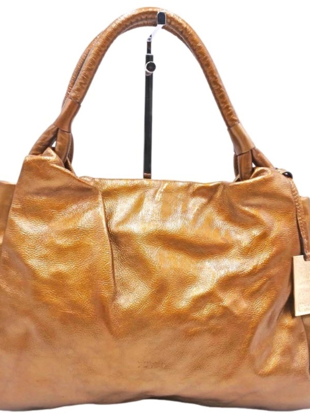 Furla Large Tan Leather Shoulder Bag